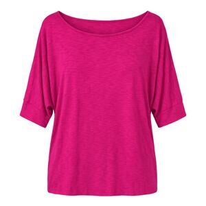 Cato Women's Blouse Sz Medium Hot Pink Quarter 1/4 Sleeve Top